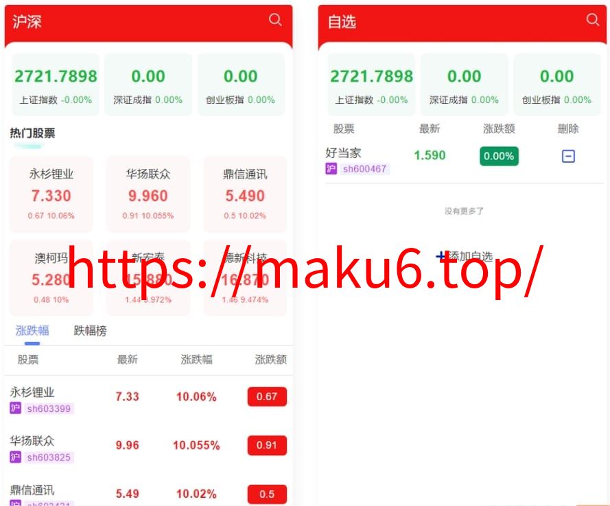 图片[3]-股票交易源码 红色UI股票系统源码 主观交易系统源码,java语言的-凡客源码
