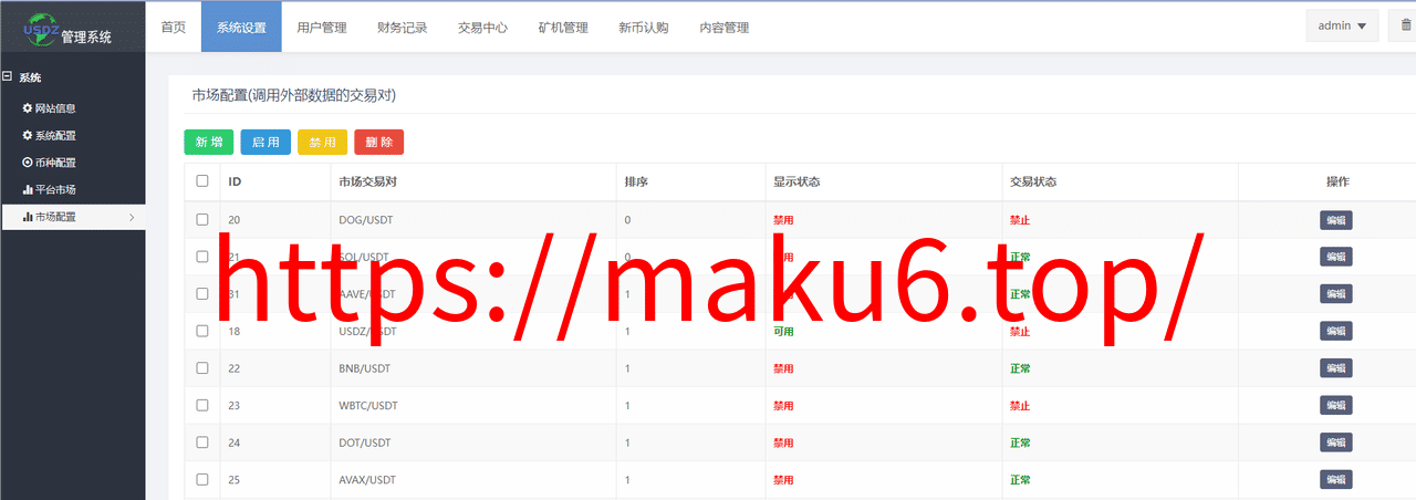图片[5]-新版13国多语言交易所系统/秒合约/币币合约/新币认购/平台币/搭建教程-凡客源码