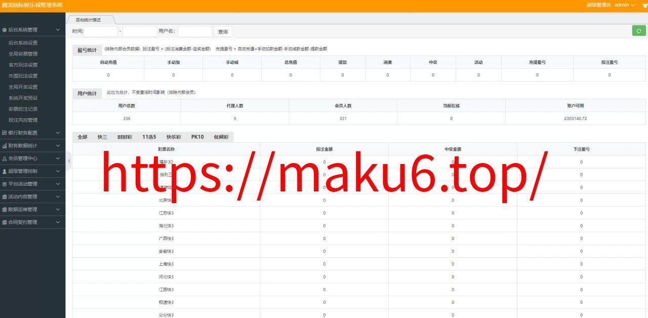 大富二开/腾龙娱乐整站二次开发源码+88個彩种+契约分红+附带图文说明安装教程