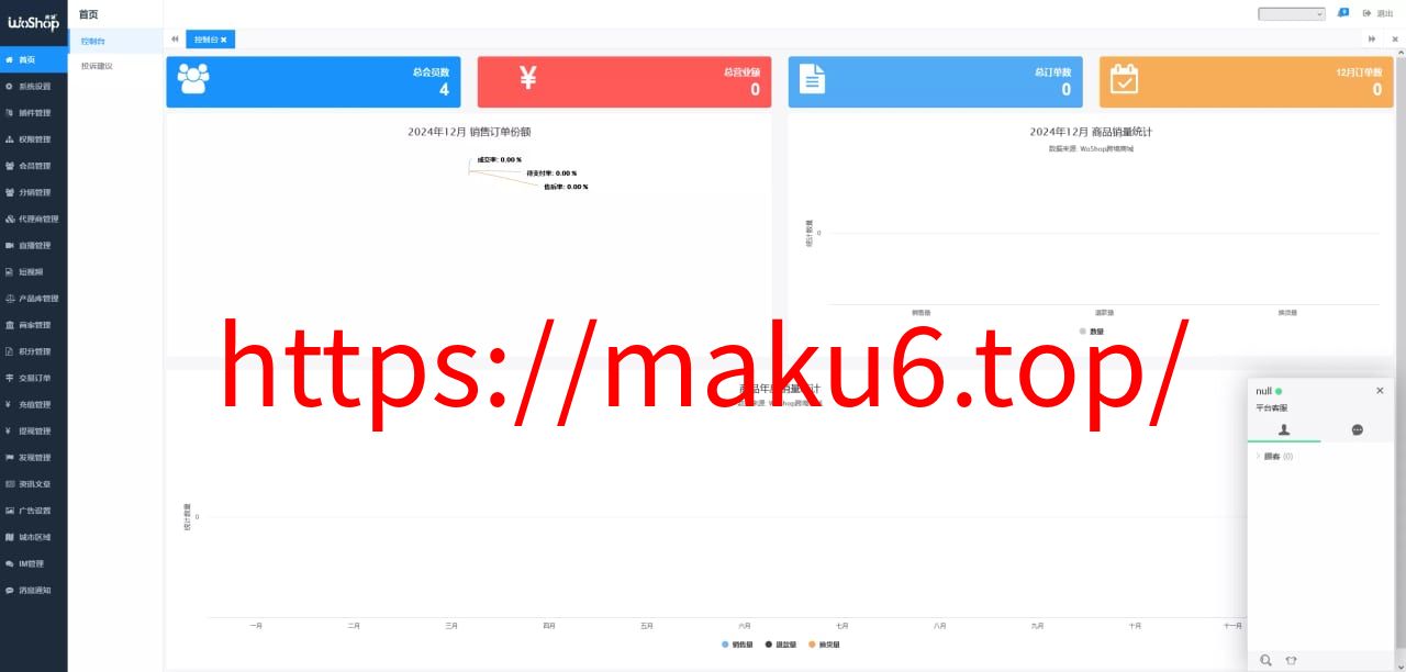 【13国语言电商系统】WoShop多商户跨境电商系统+付费插件+多语言+国际支付+代理+详细教程