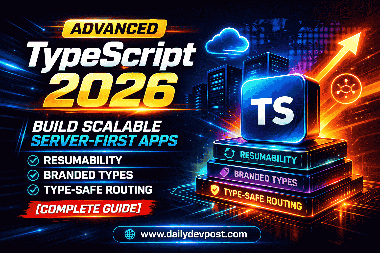 type-safe javascript (typescript) - youtube Images... Advanced TypeScript: Type-Safe Server-First Applications | Daily Dev Post