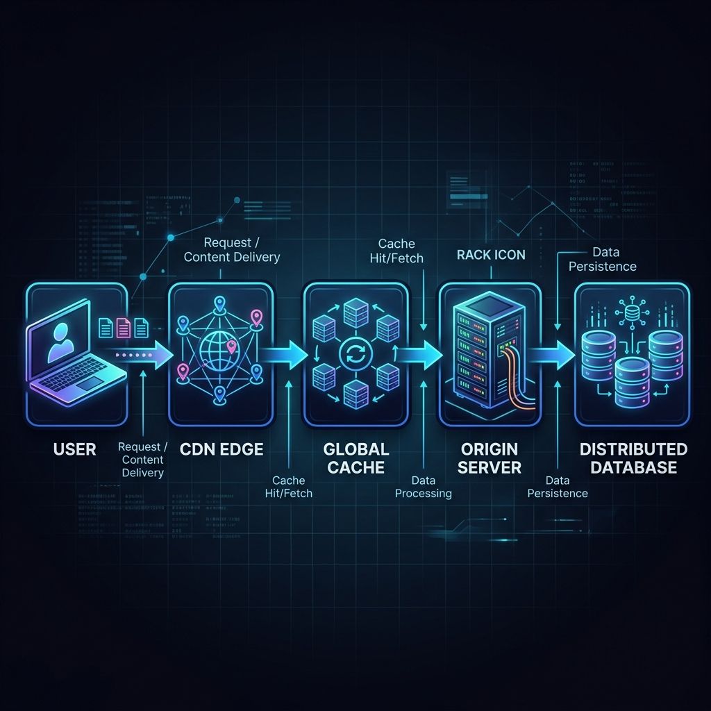 Edge vs Origin Architecture Flow