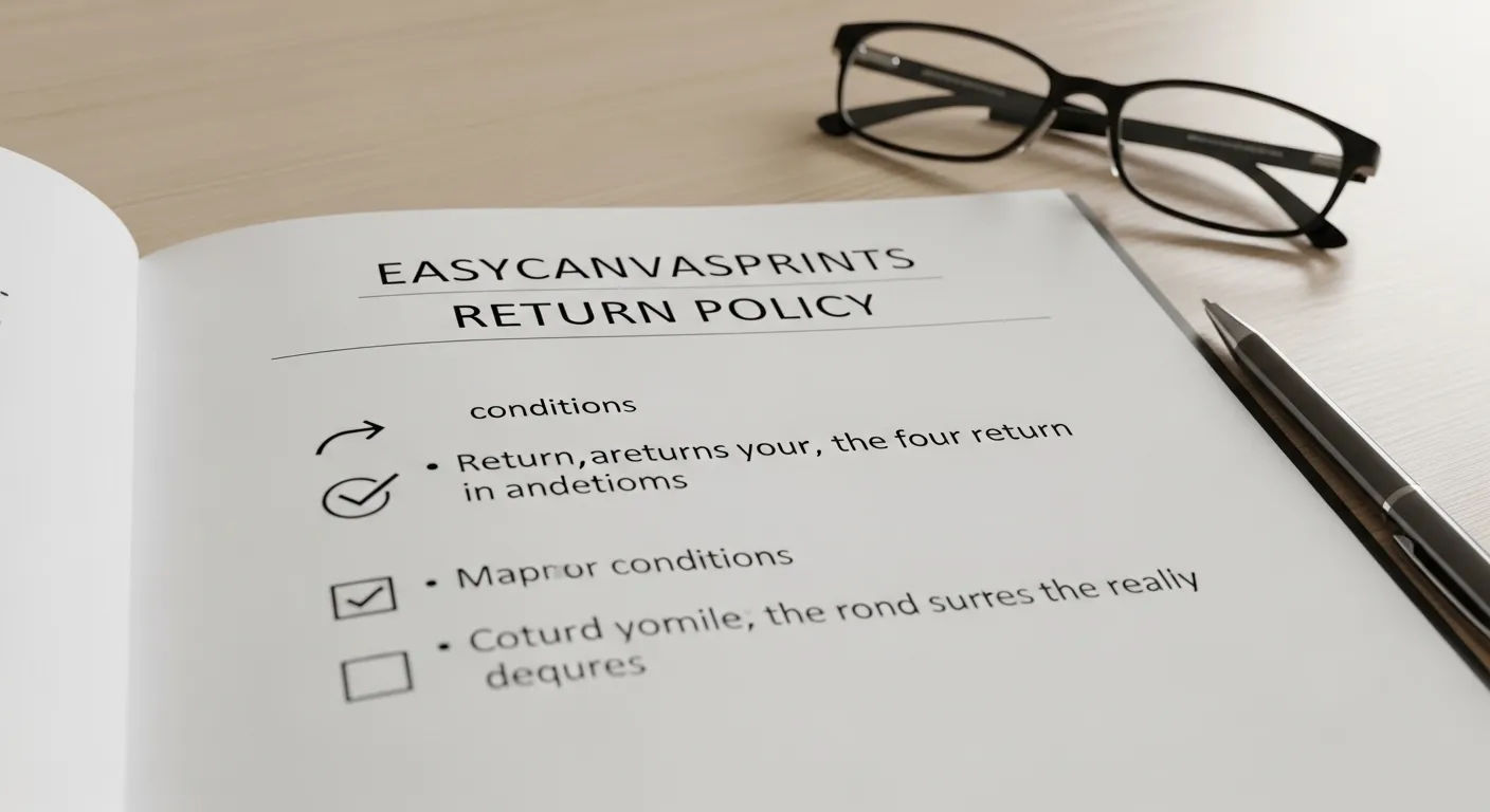 Easy canvas prints return policy