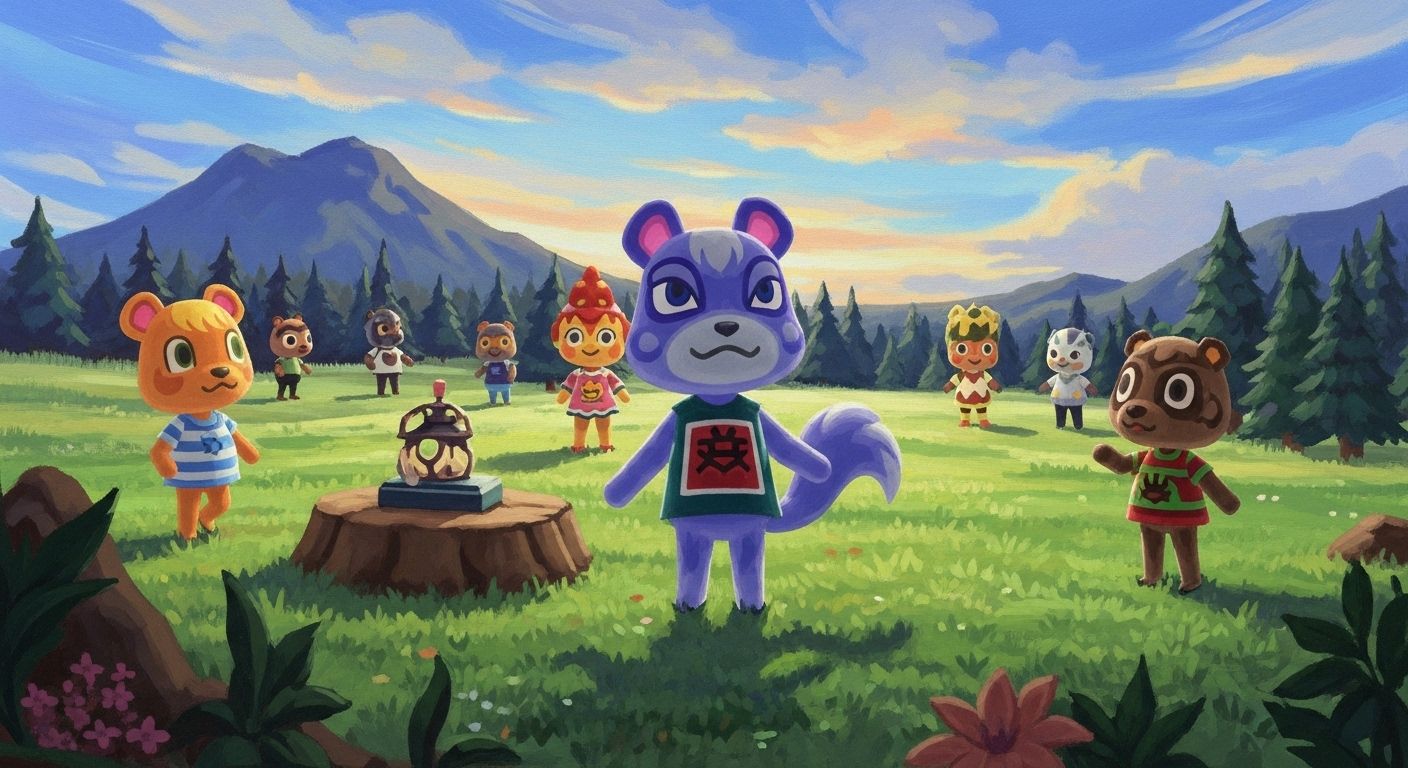 amazing painting animal crossing