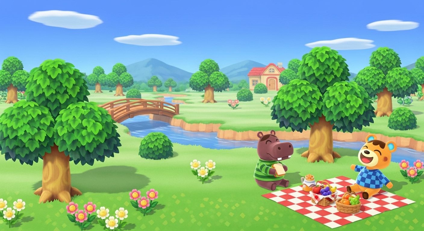 animal crossing jolly painting