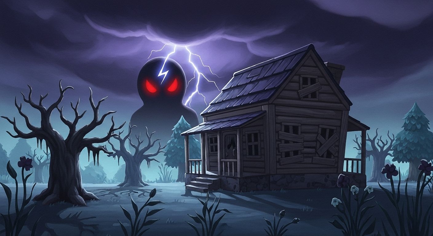 animal crossing scary painting