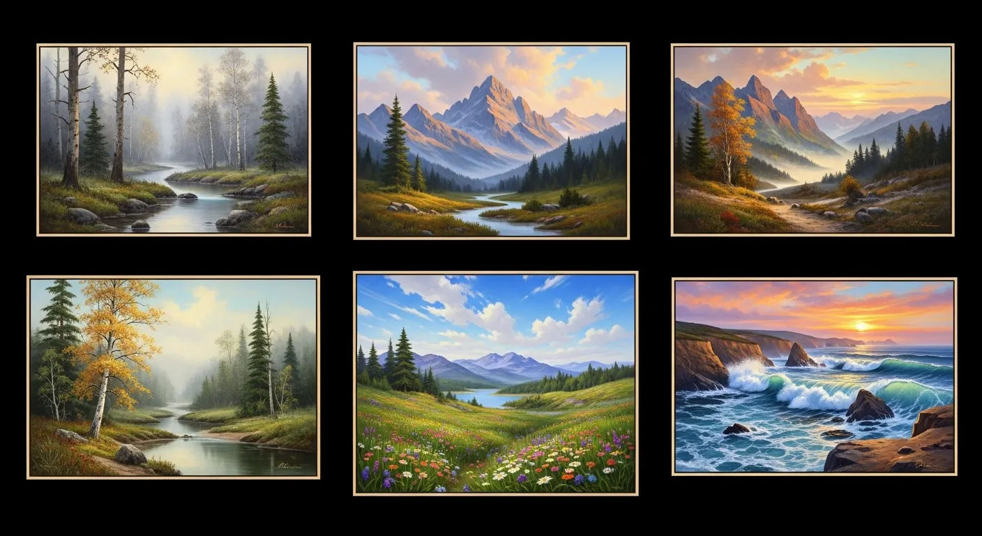 beautiful art paintings of nature