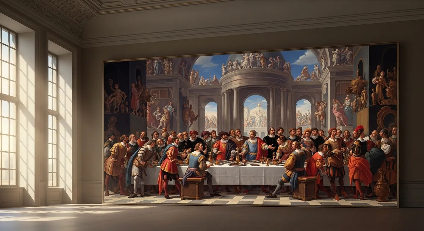 Biggest Painting in the Louvre Grand Scale