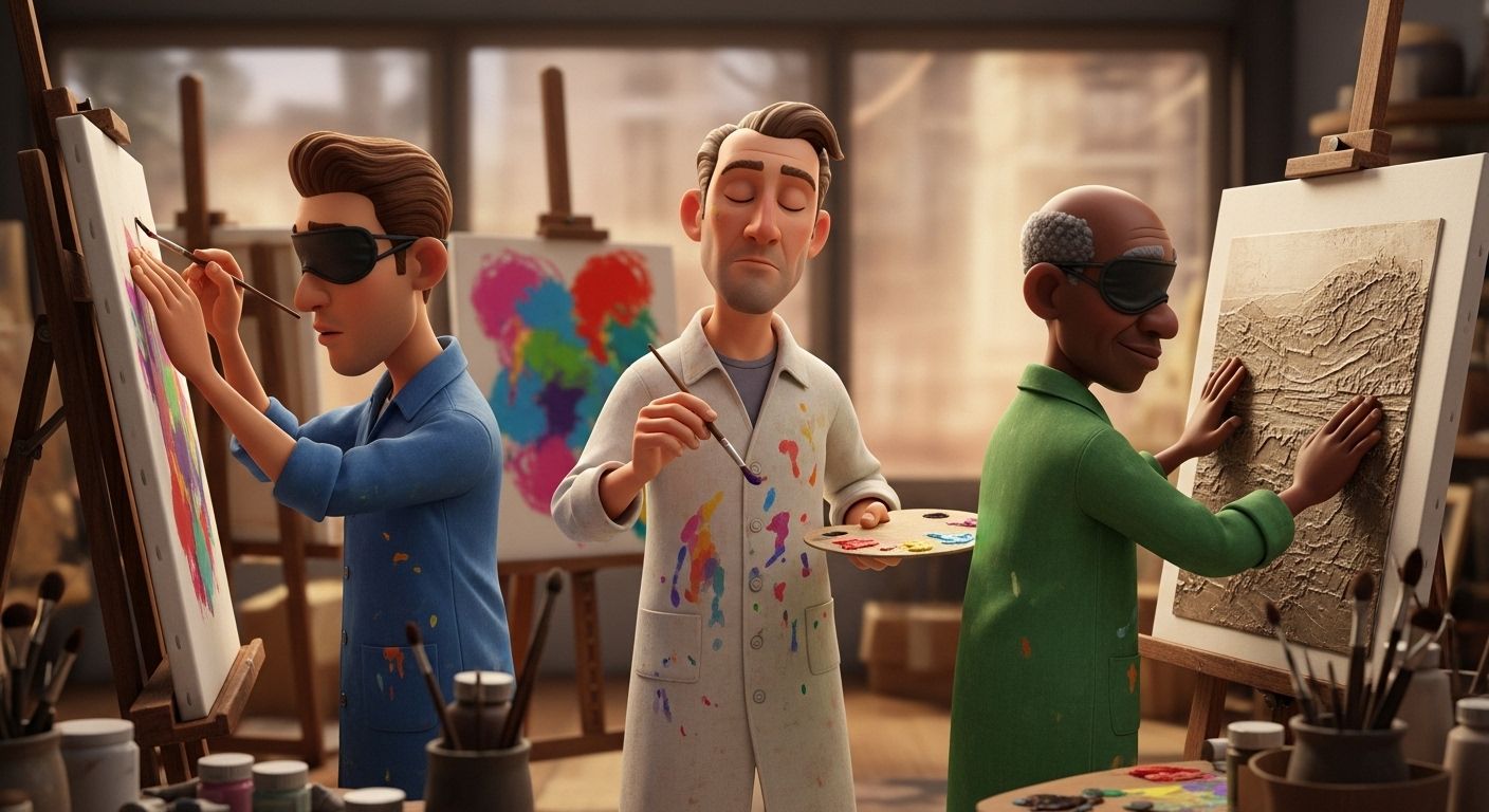 Blind People Painting Inspiring Stories