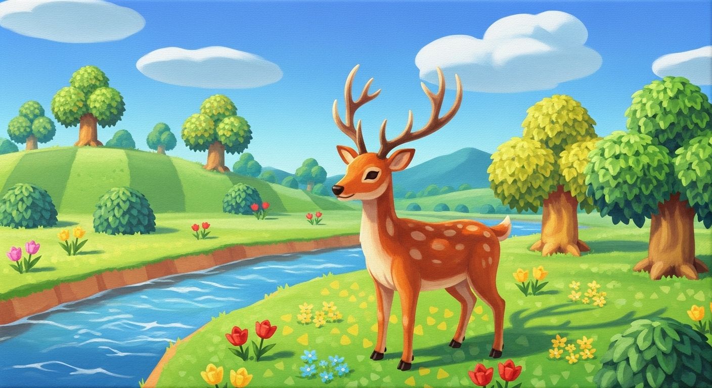 common painting animal crossing