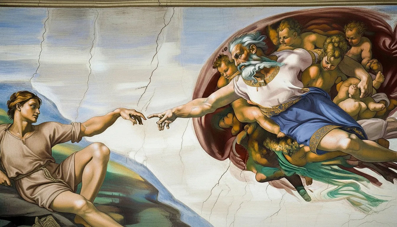 frescoes on the ceiling of the sistine chapel