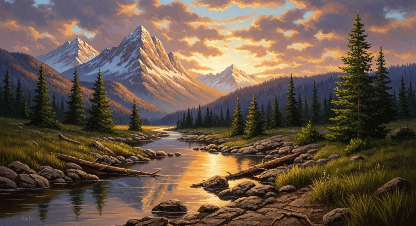 Kevin Hill Oil Paintings Serene Views