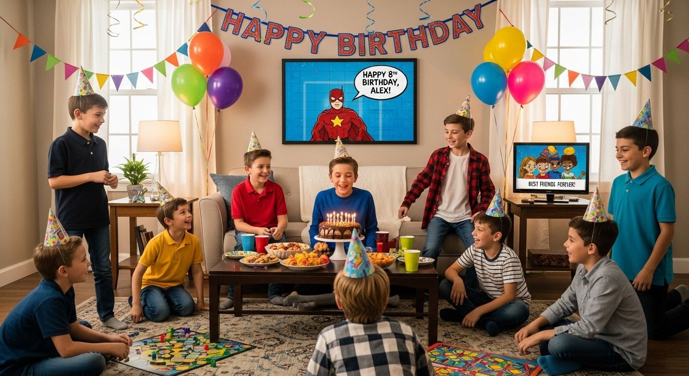 painting birthday party at home