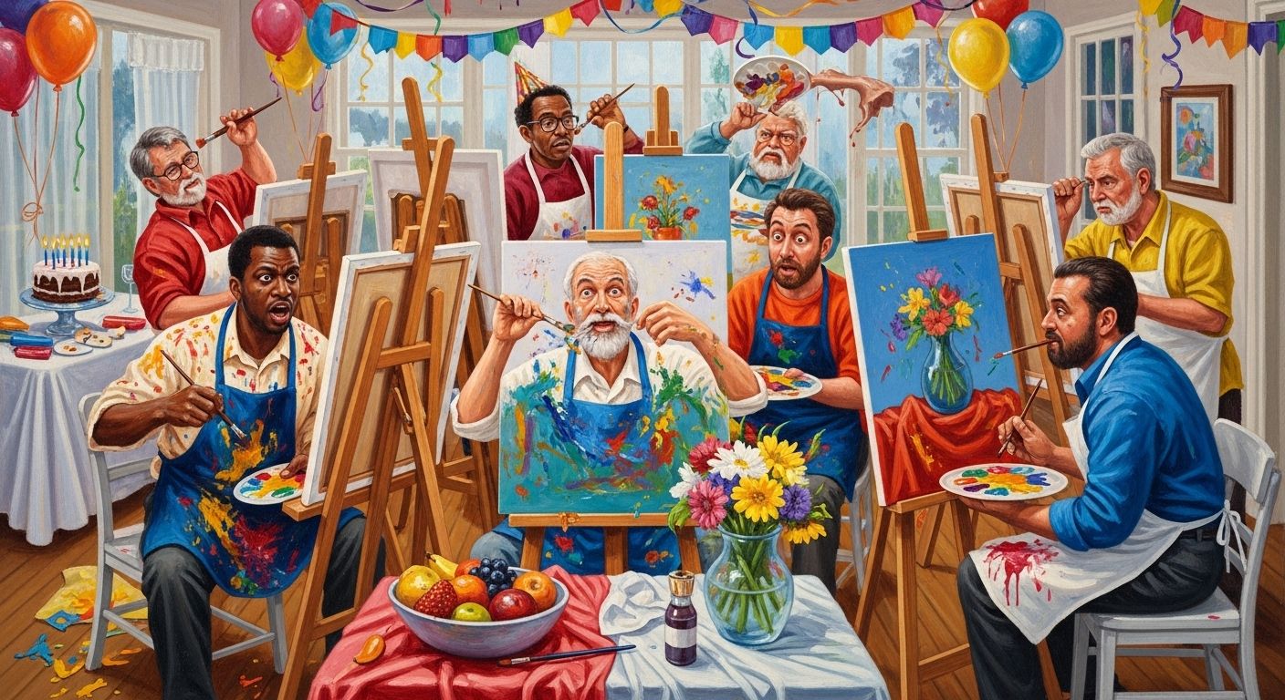 painting with a twist birthday party