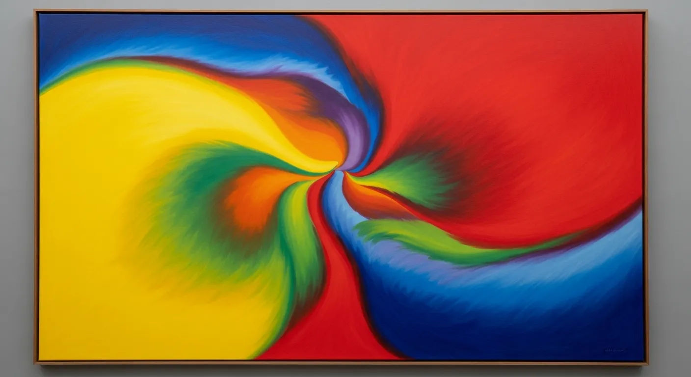 red yellow blue paintings