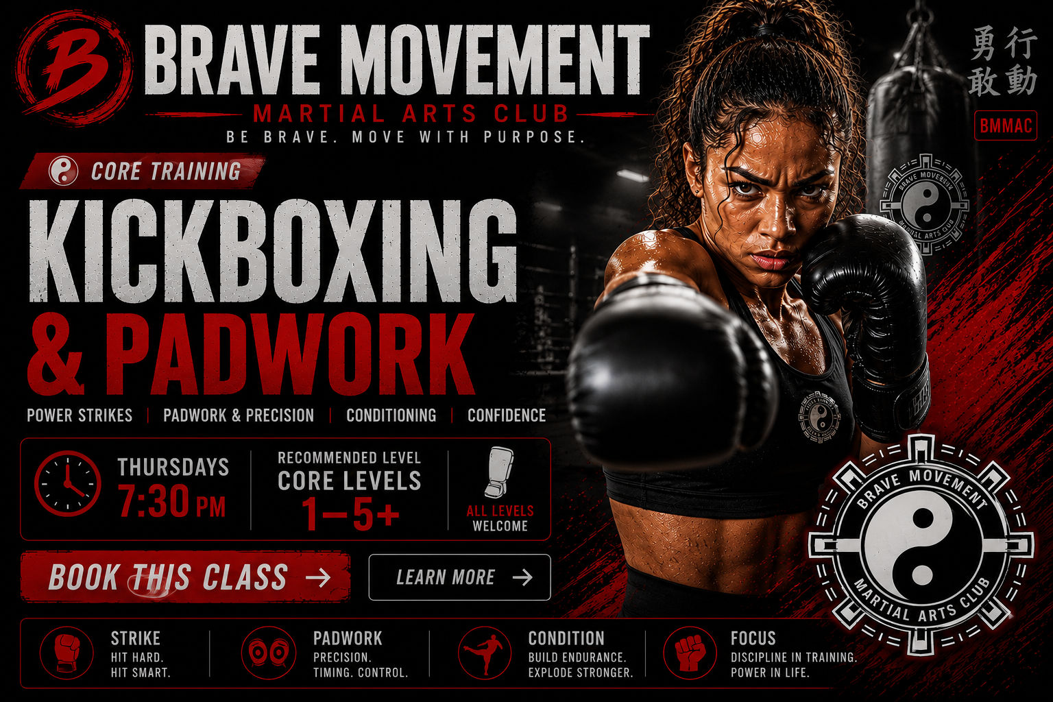 BMMA Kickboxing training