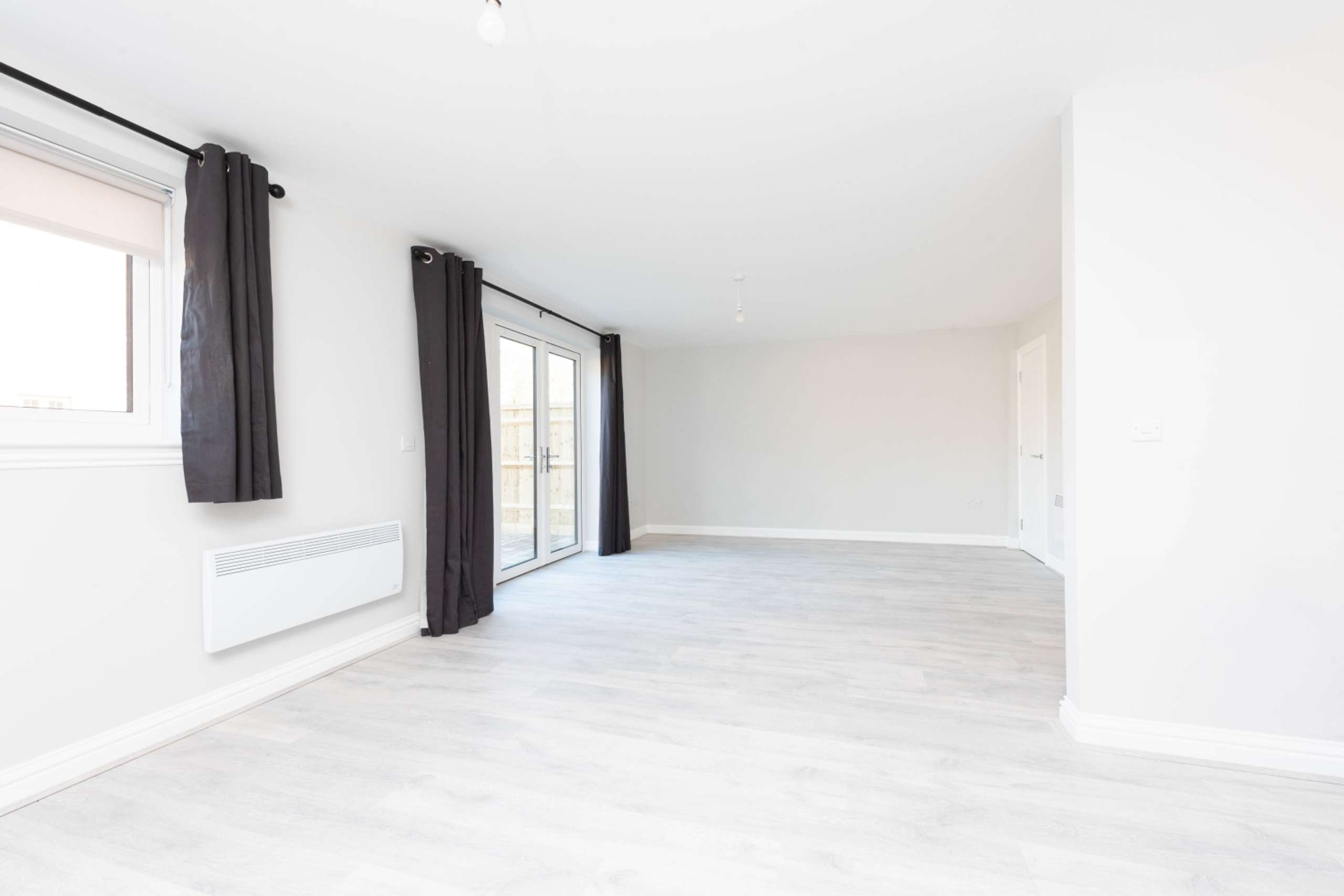 Open plan kitchen living area 