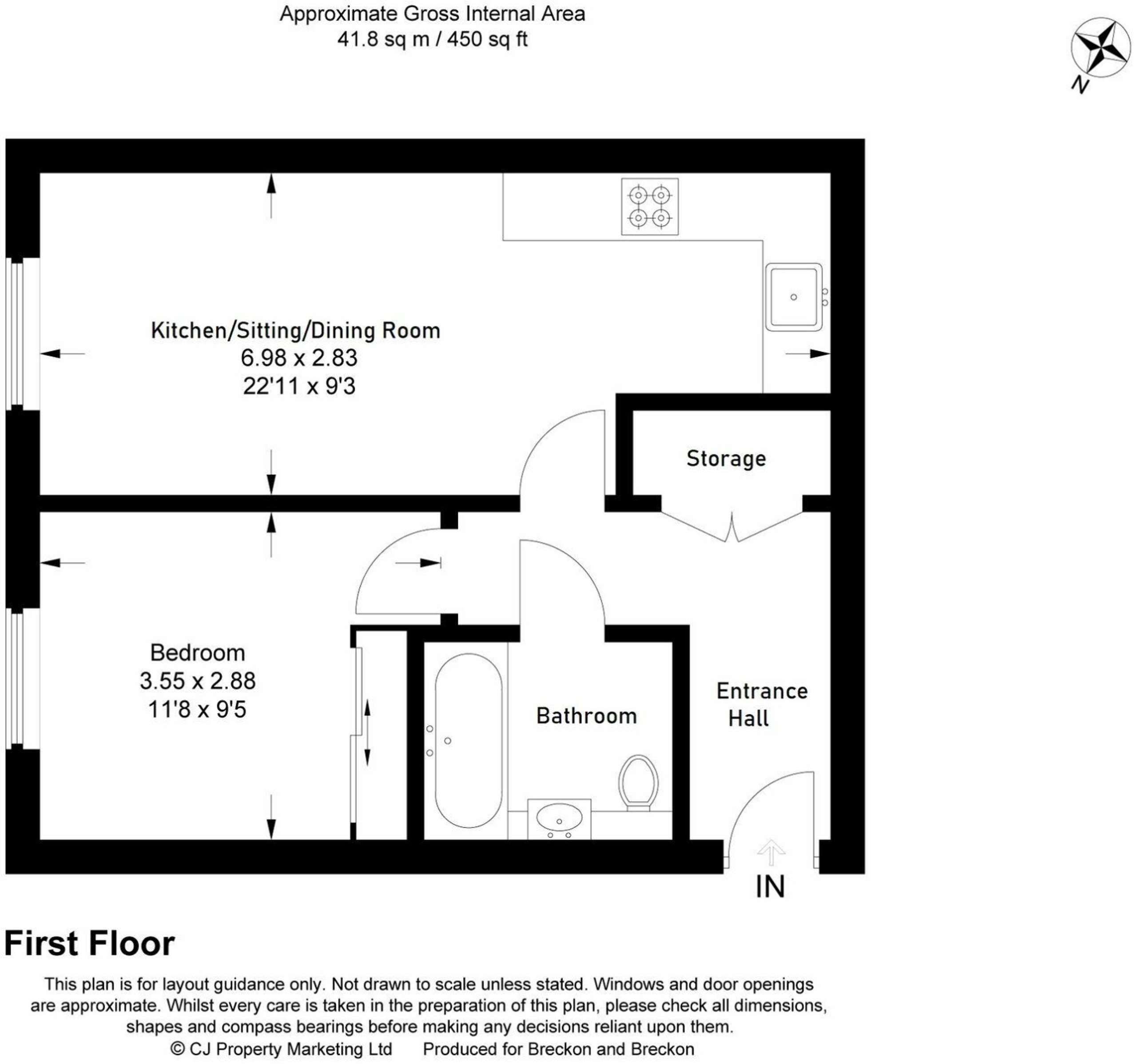 1 bedroom Flat for rent in The Stream Edge, Oxford, OX1 Breckon & Breckon