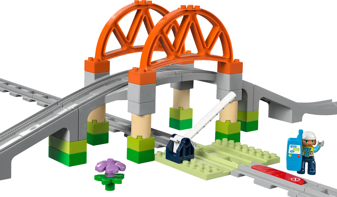Train Bridge and Tracks Expansion Set