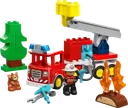 Fire Truck with Hose and Firefighter
