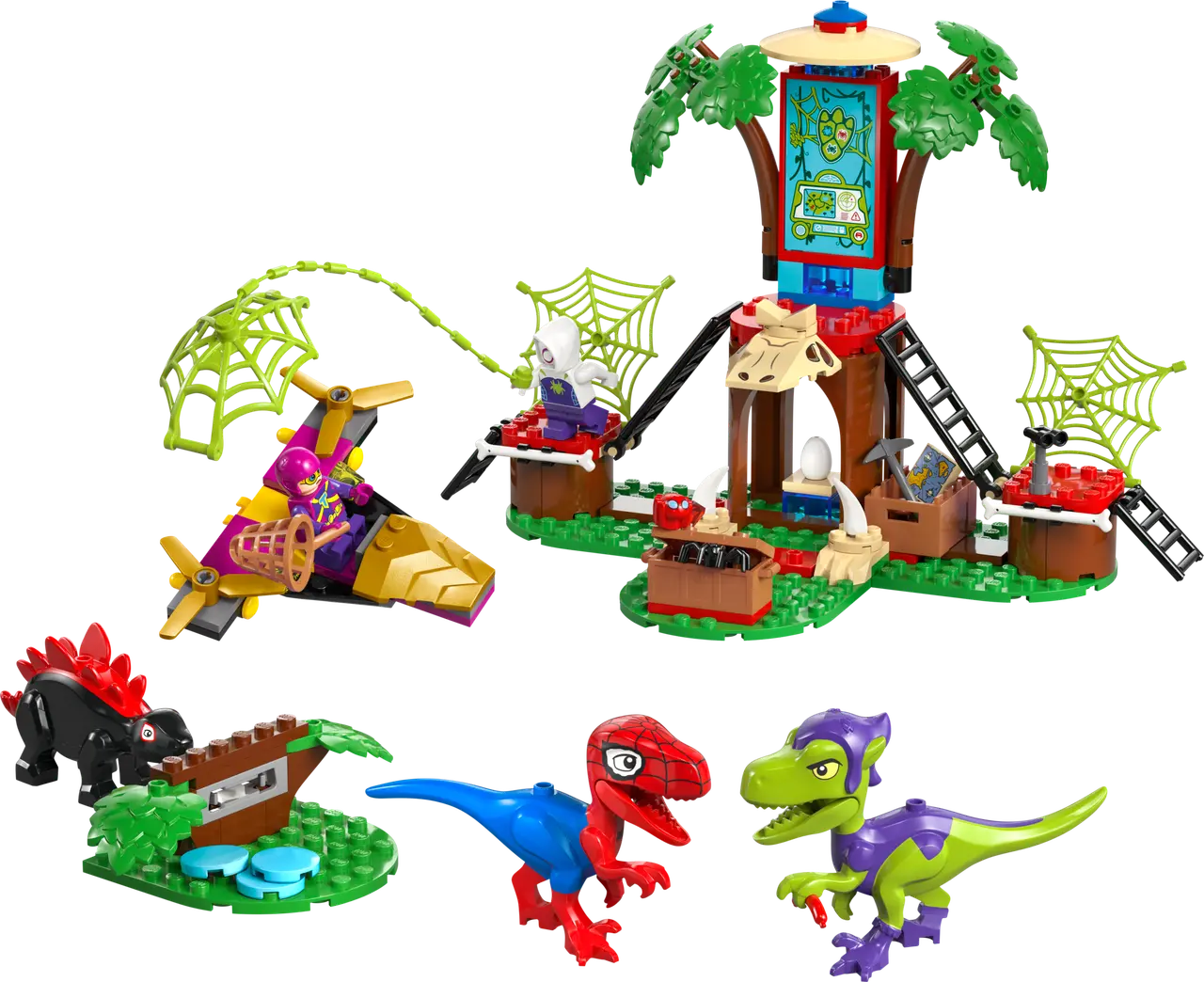 Spidey and Gobby's Raptor Battle at Tree House HQ