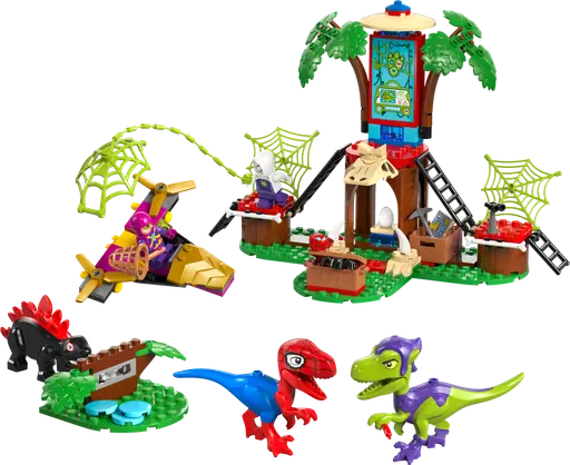 Spidey and Gobby's Raptor Battle at Tree House HQ
