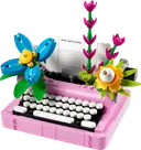 Typewriter with Flowers