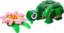 Turtle with a Water Lily Flower