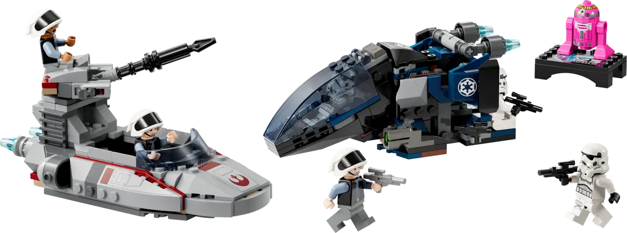 Imperial Dropship vs. Rebel Scout Speeder