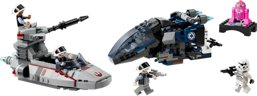 Imperial Dropship vs. Rebel Scout Speeder