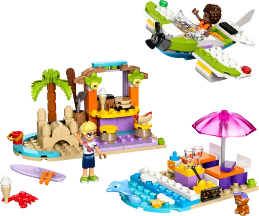 Creative Beach and Travel Suitcase