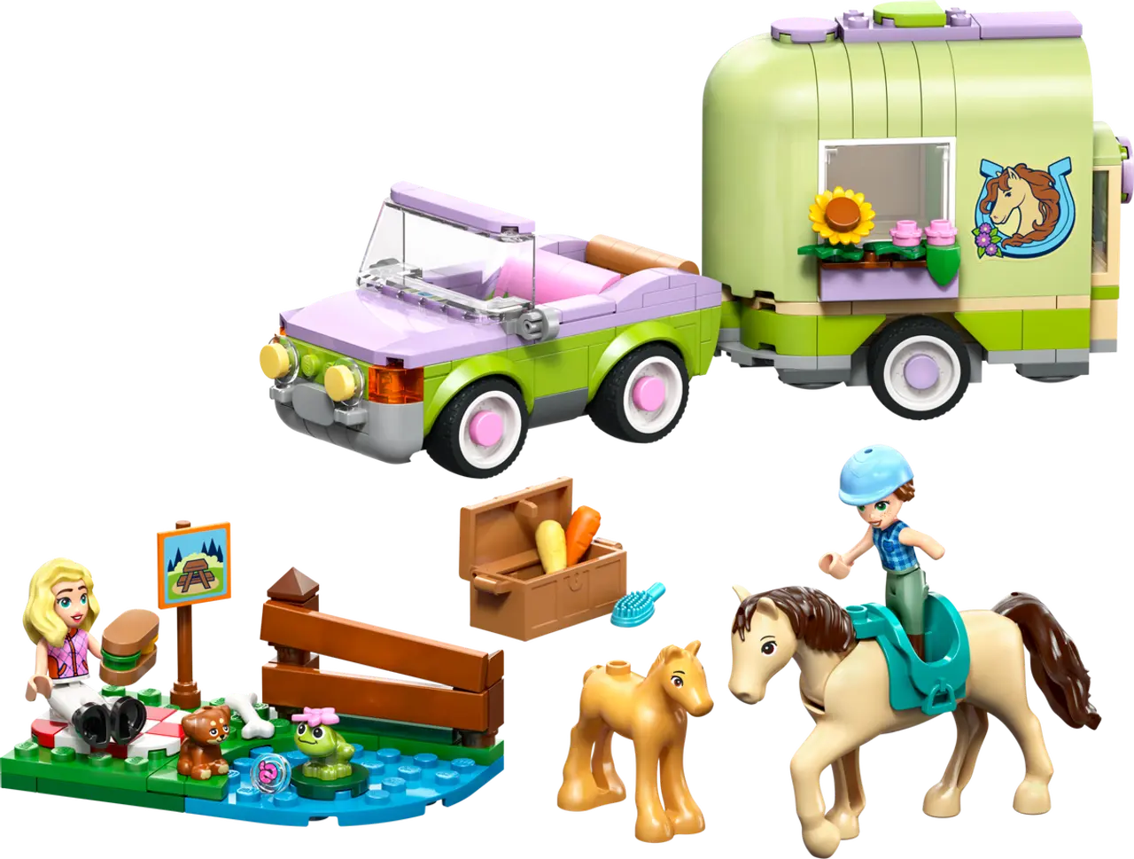 Horse & Baby Foal Trailer