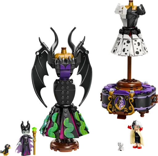 Maleficent's and Cruella de Vil's Dresses