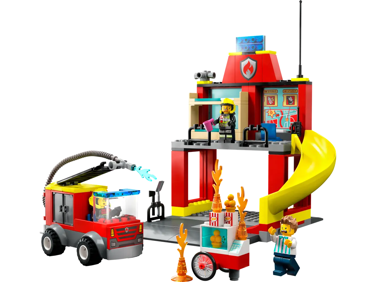 Fire Station and Fire Truck