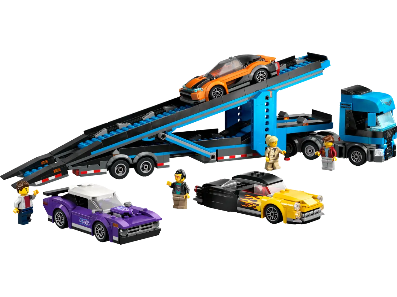 Car Transporter Truck with Sports Cars