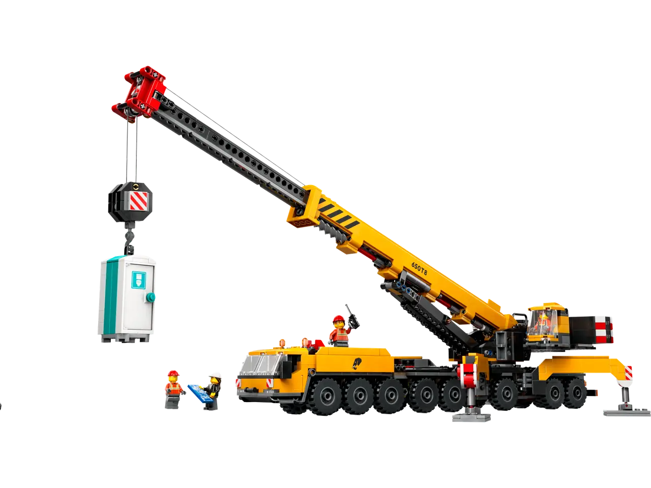 Yellow Mobile Construction Crane