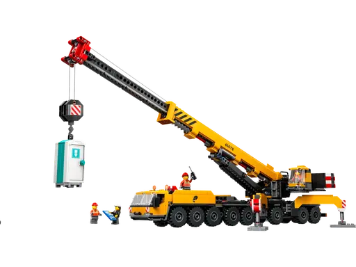 Yellow Mobile Construction Crane