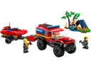 4x4 Fire Engine with Rescue Boat