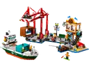 Seaside Harbor with Cargo Ship