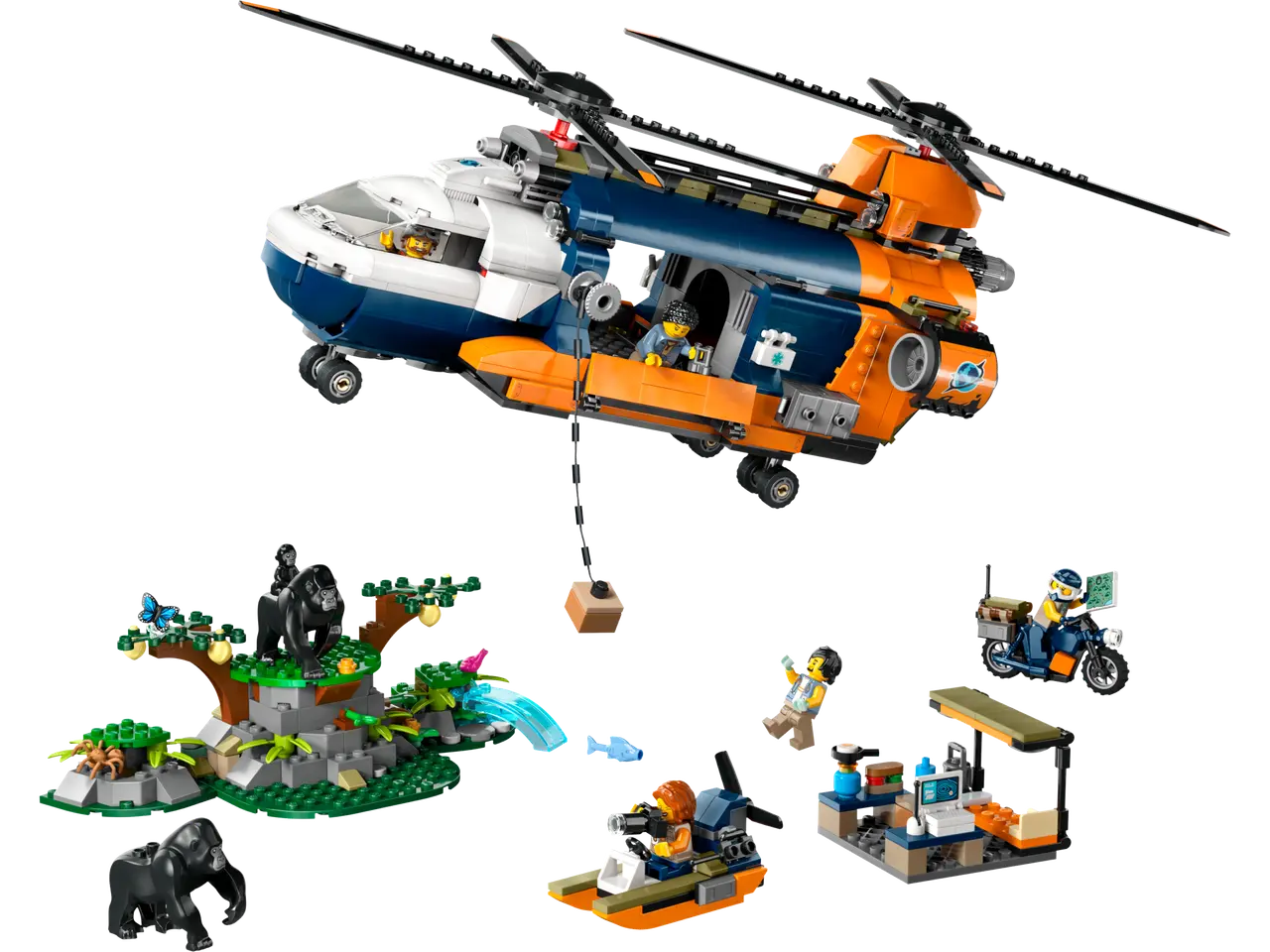 Jungle Explorer Helicopter at Base Camp