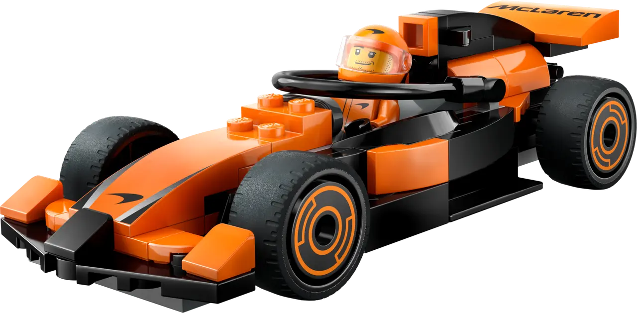 F1 Driver with McLaren Race Car