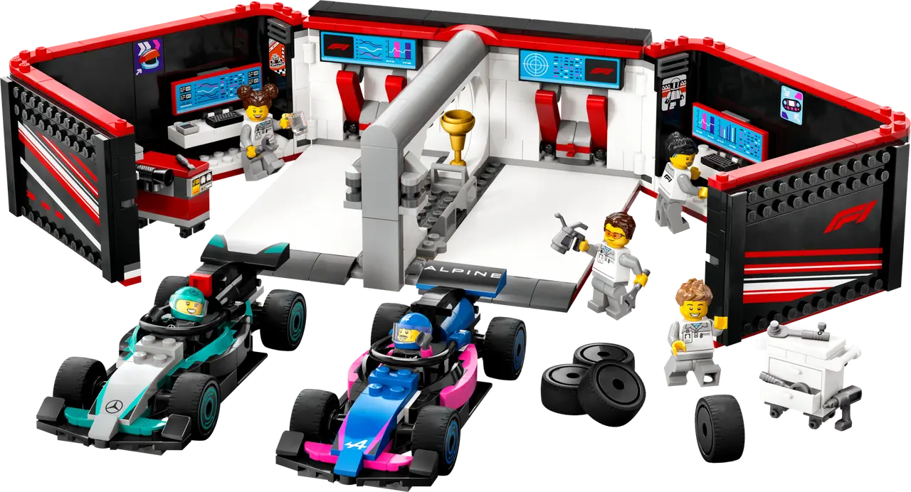 F1 Garage & Mercedes-AMG & Alpine Cars