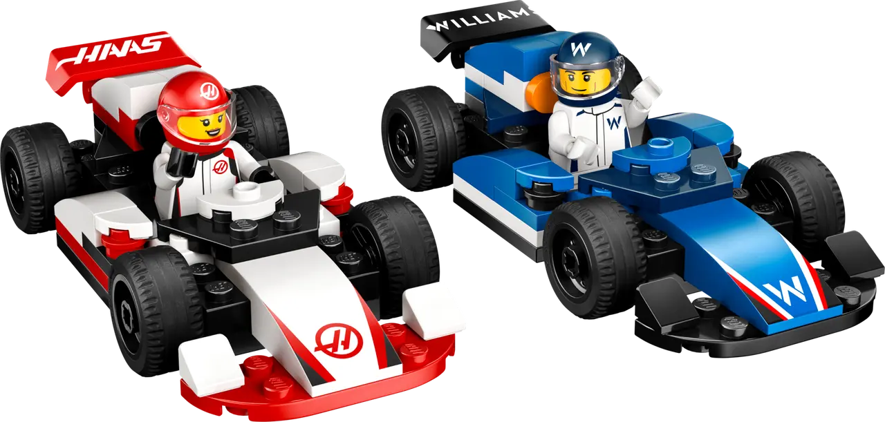 F1 Williams Racing & Haas F1 Race Cars