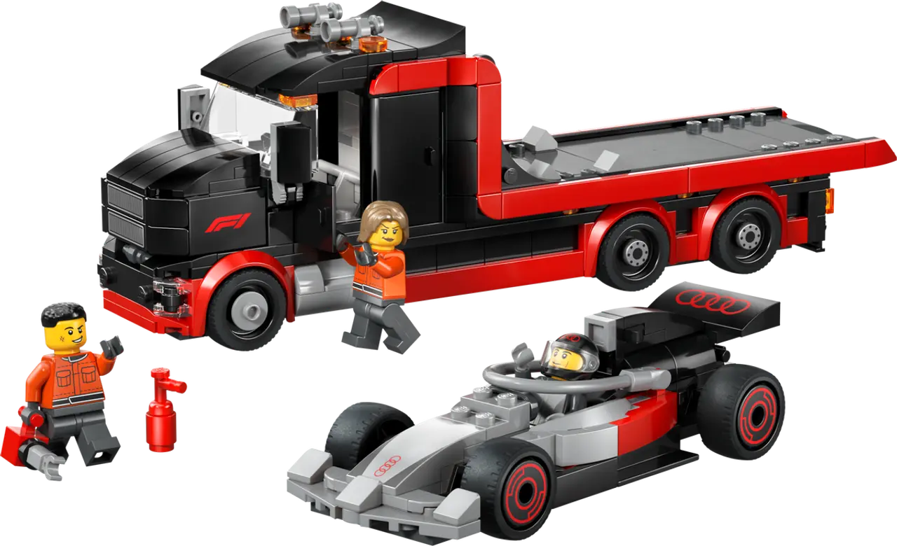 F1 Display Truck with Audi F1 Race Car
