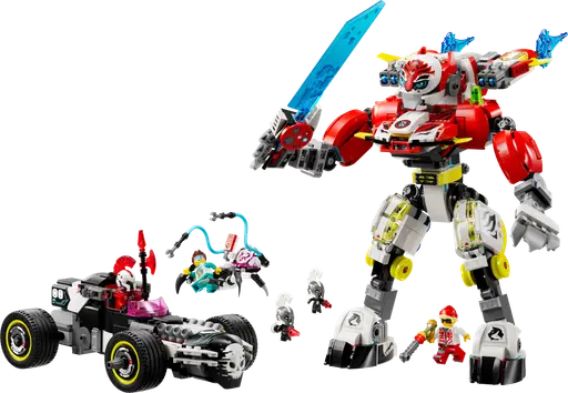 Cooper's Tiger Mech & Zero's Hot Rod Car