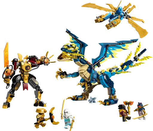 Elemental Dragon vs. The Empress Mech