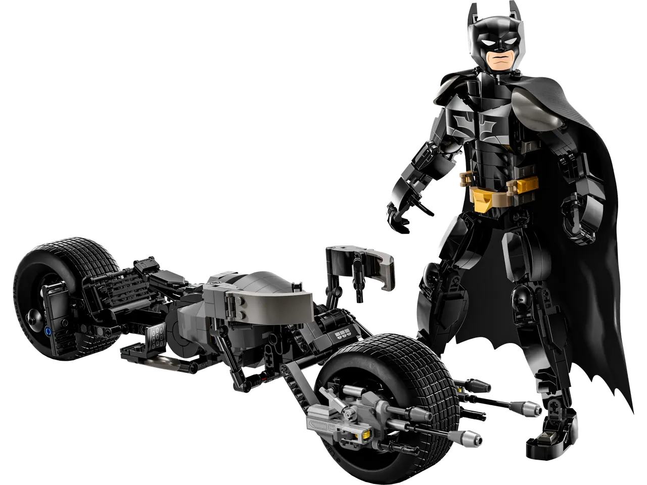 Batman Construction Figure and the Bat-Pod Bike