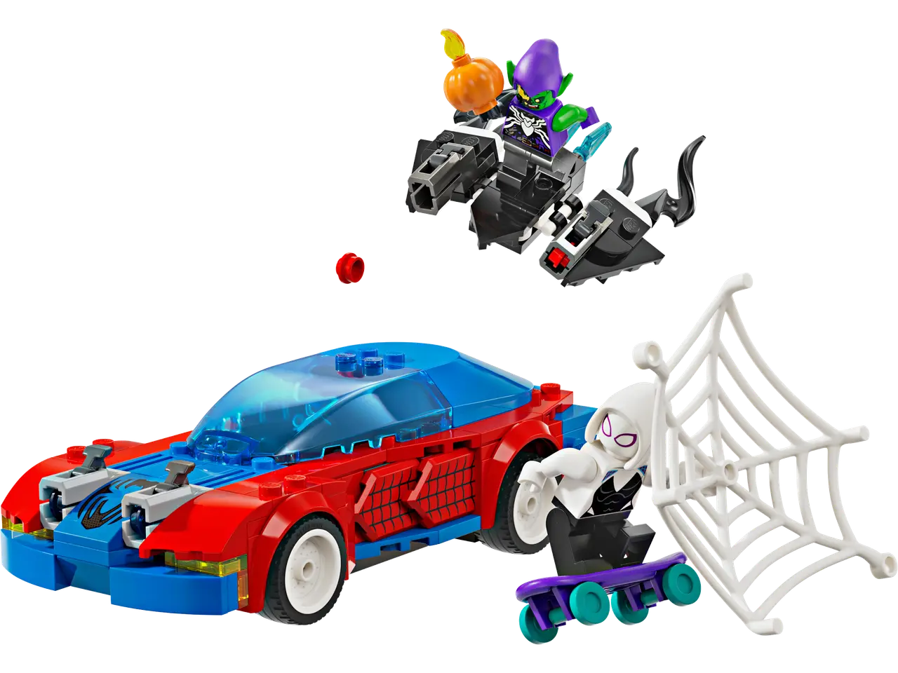 Spider-Man Race Car & Venom Green Goblin