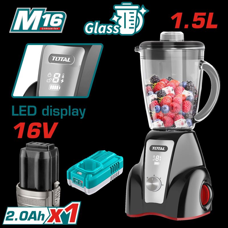 TOTAL 16V Cordless Stand Blender TJB052K