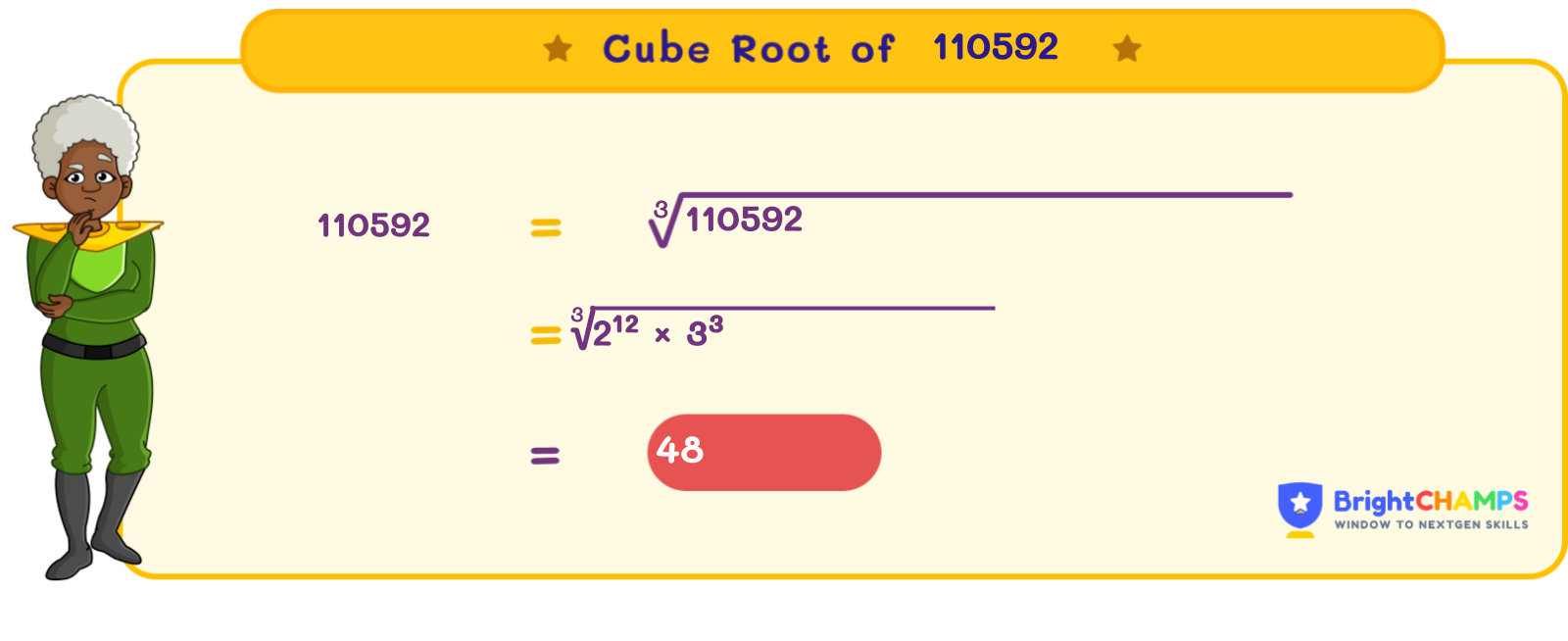 LIVEの方法　P-MODEL Cube Root of 110592 | How to Find the Value of ∛110592 🧮